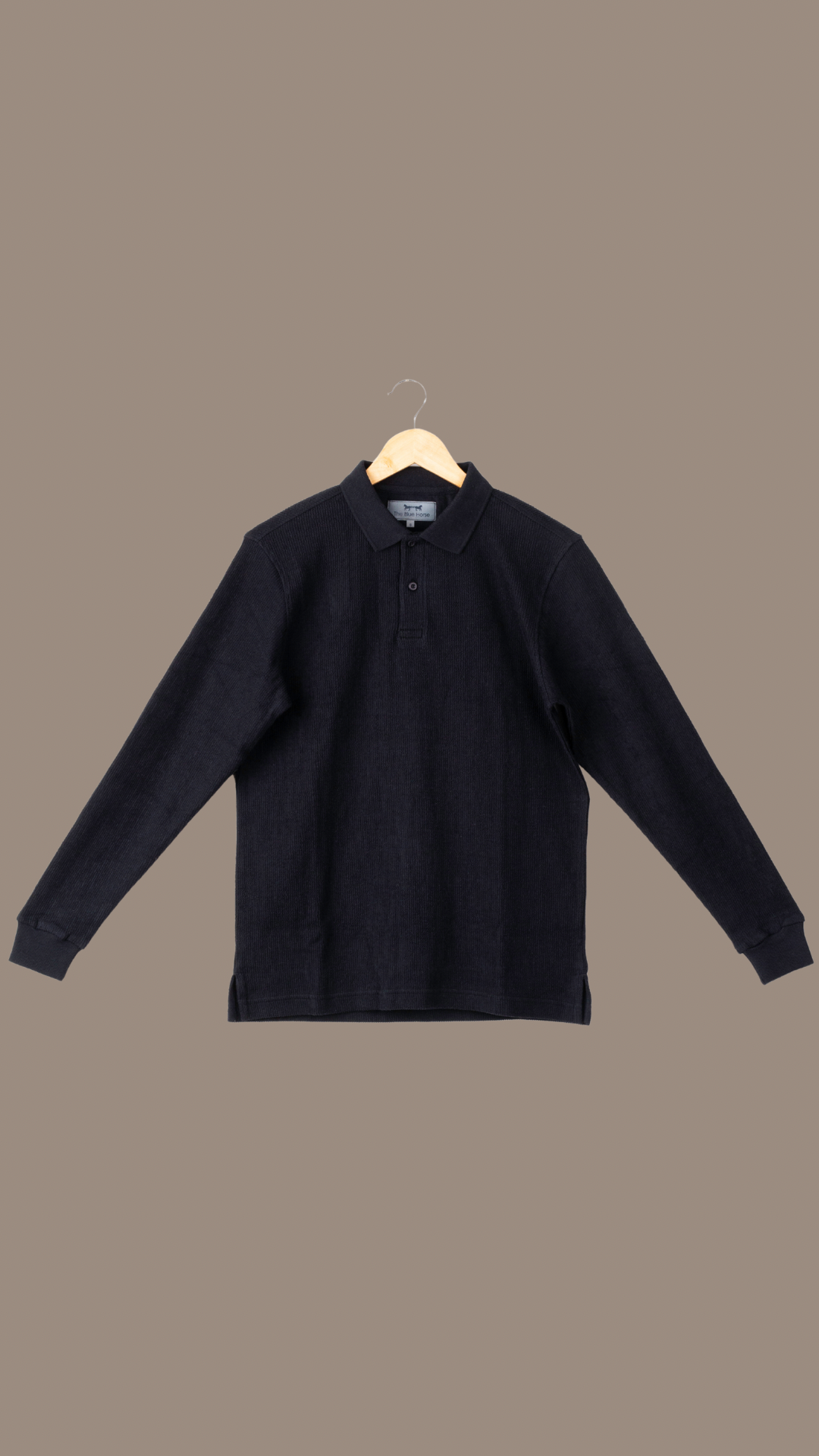 Negro Polo Jacquard