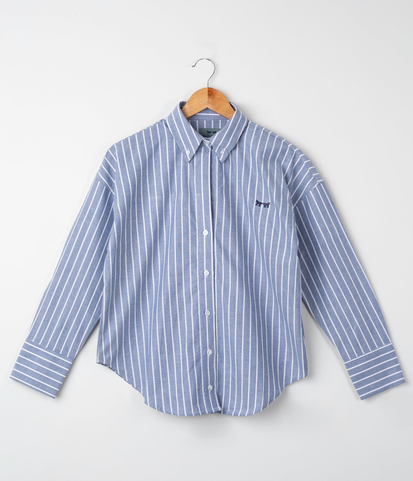Camisa de Mujer Azul Rayas
