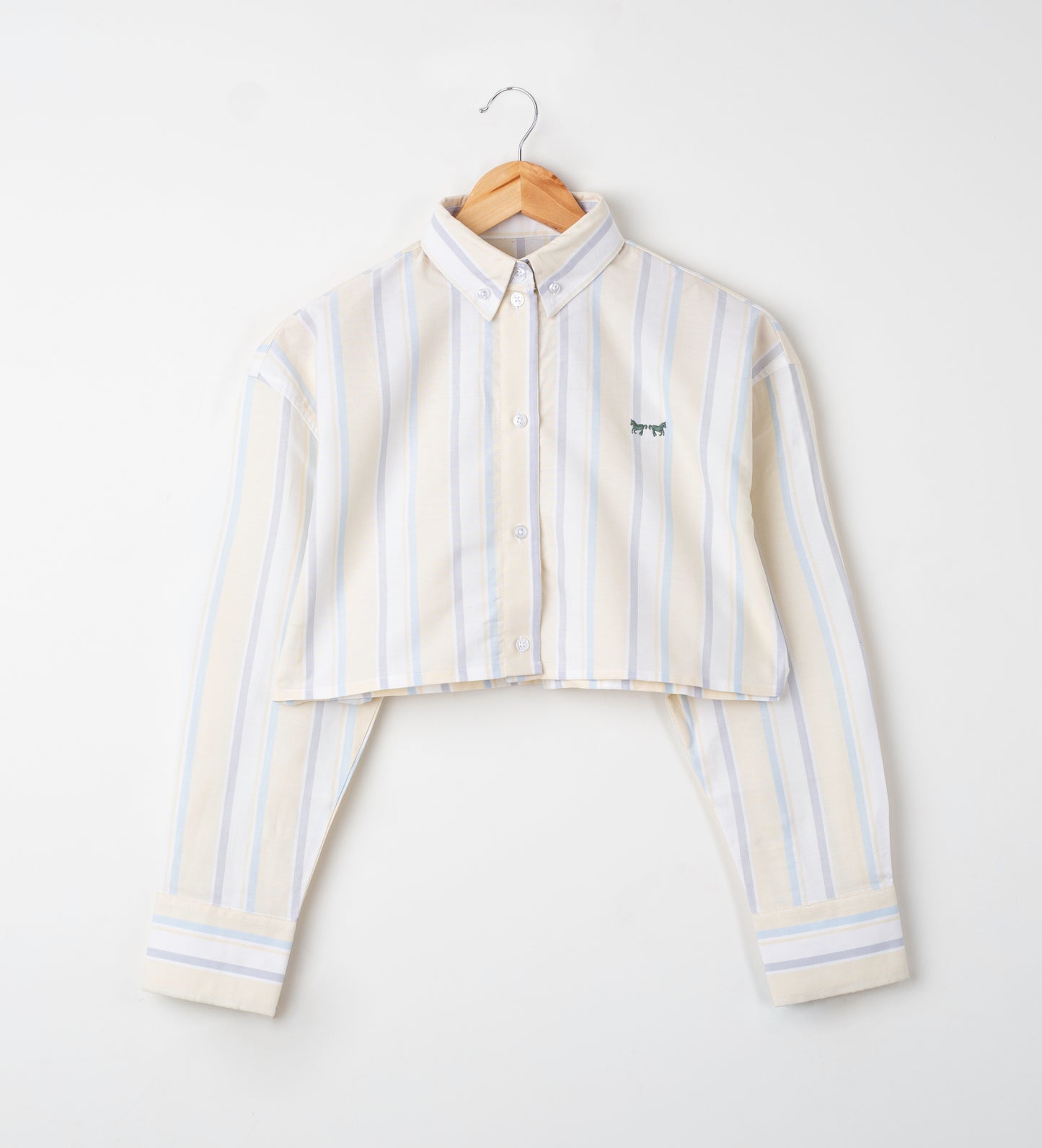 Camisa crop de Mujer Yellow & Blue