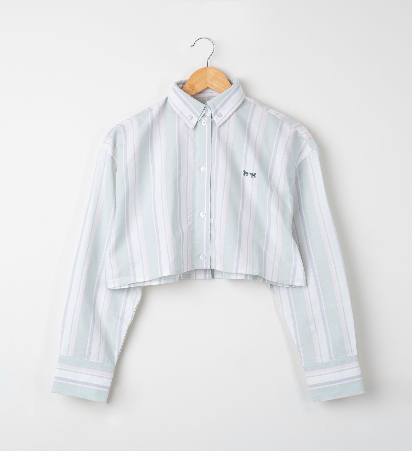 Camisa crop de Mujer Pink & Green
