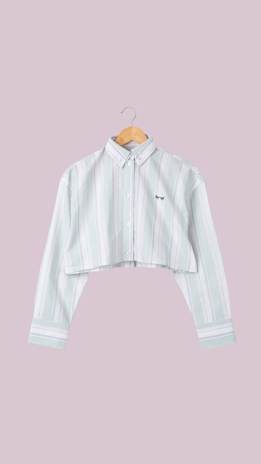 Camisa crop de Mujer Pink & Green