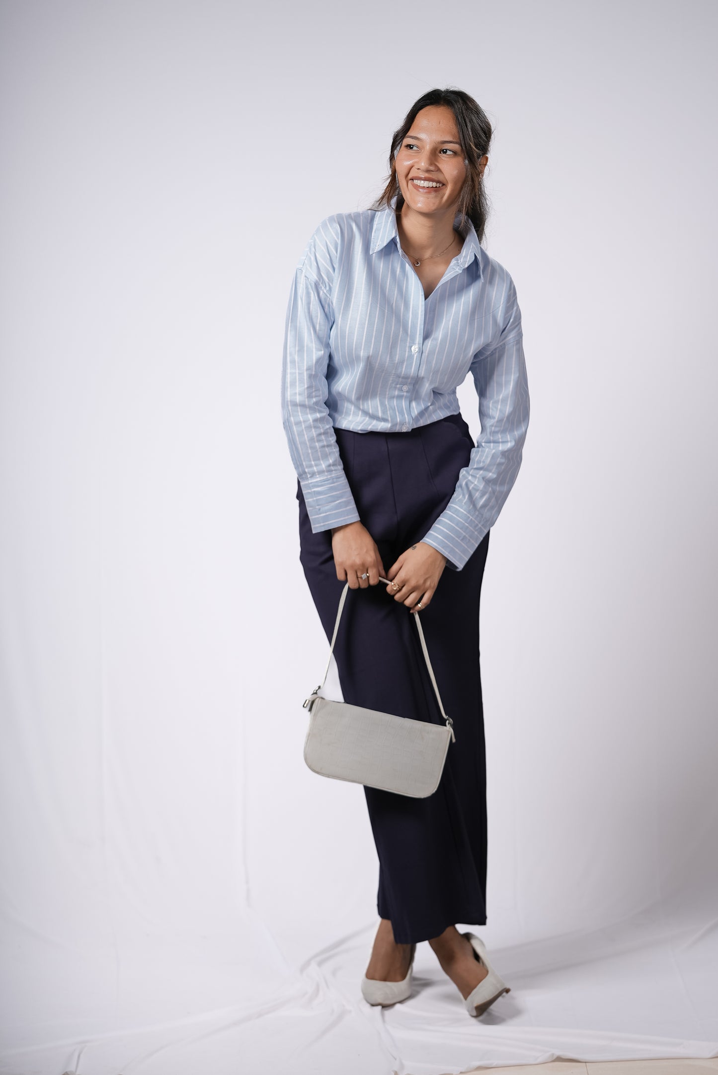Camisa de Mujer Azul Claro