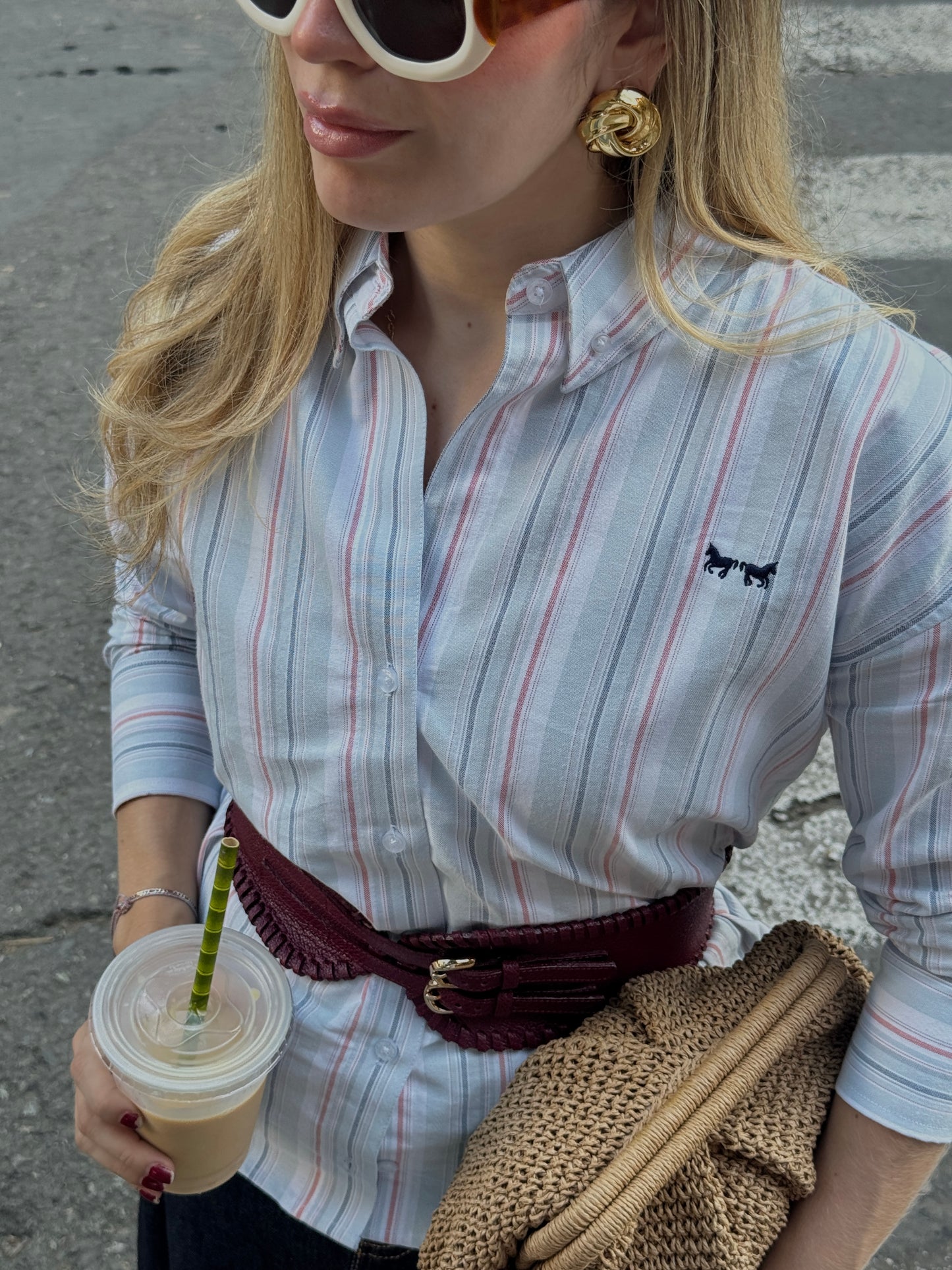 Camisa de Mujer Blue & Red
